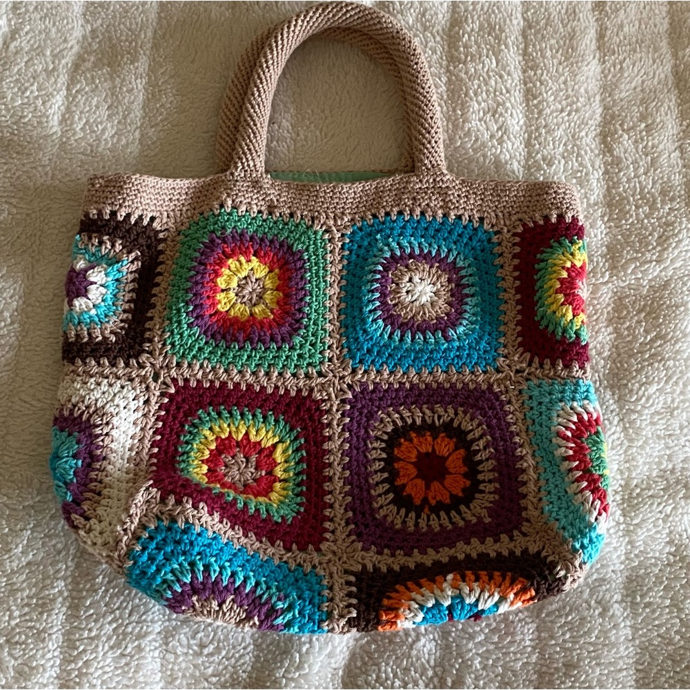 Urban Outfitters Crochet Cotton Tote Bag